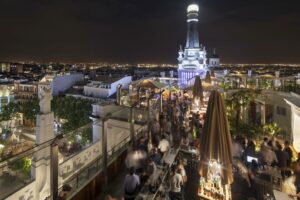 Vue Panoramique de Madrid la nuit